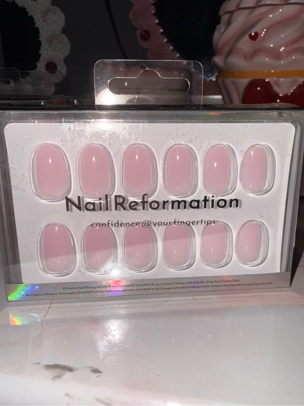 Nail Reformation Short Round Pink Press-On Nails